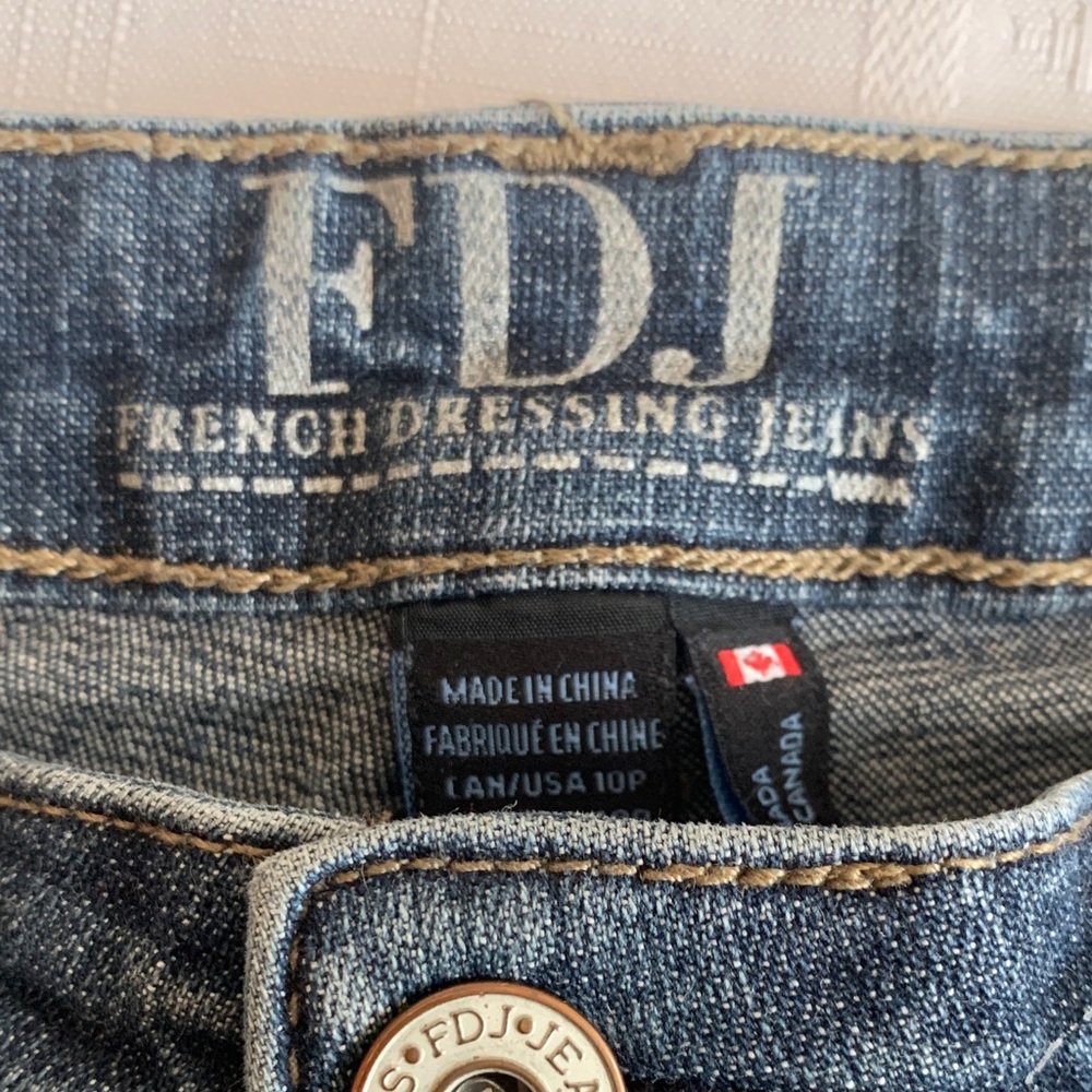 FRENCH DRESSING JEANS Boutique High Rise Denim 5-pocket Size 10P EUC